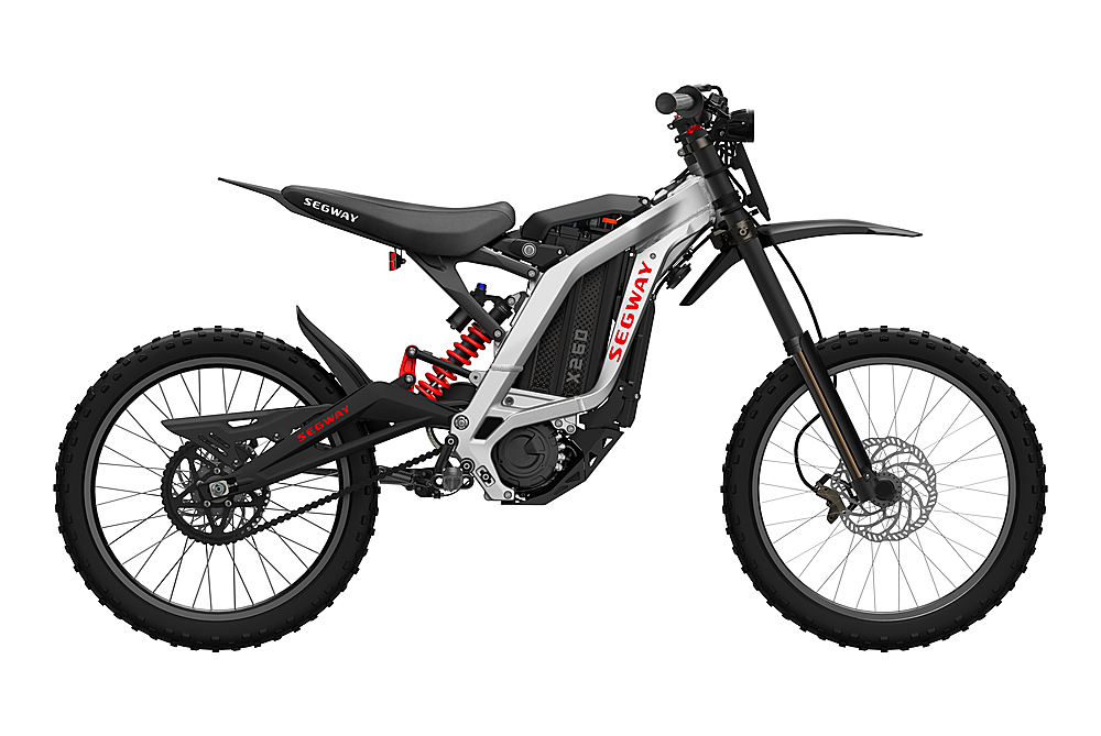 2026 Segway – Dirt eBike x260 w/74.6 mi Max Operating Range & 46.6 mph Max Speed – Silver