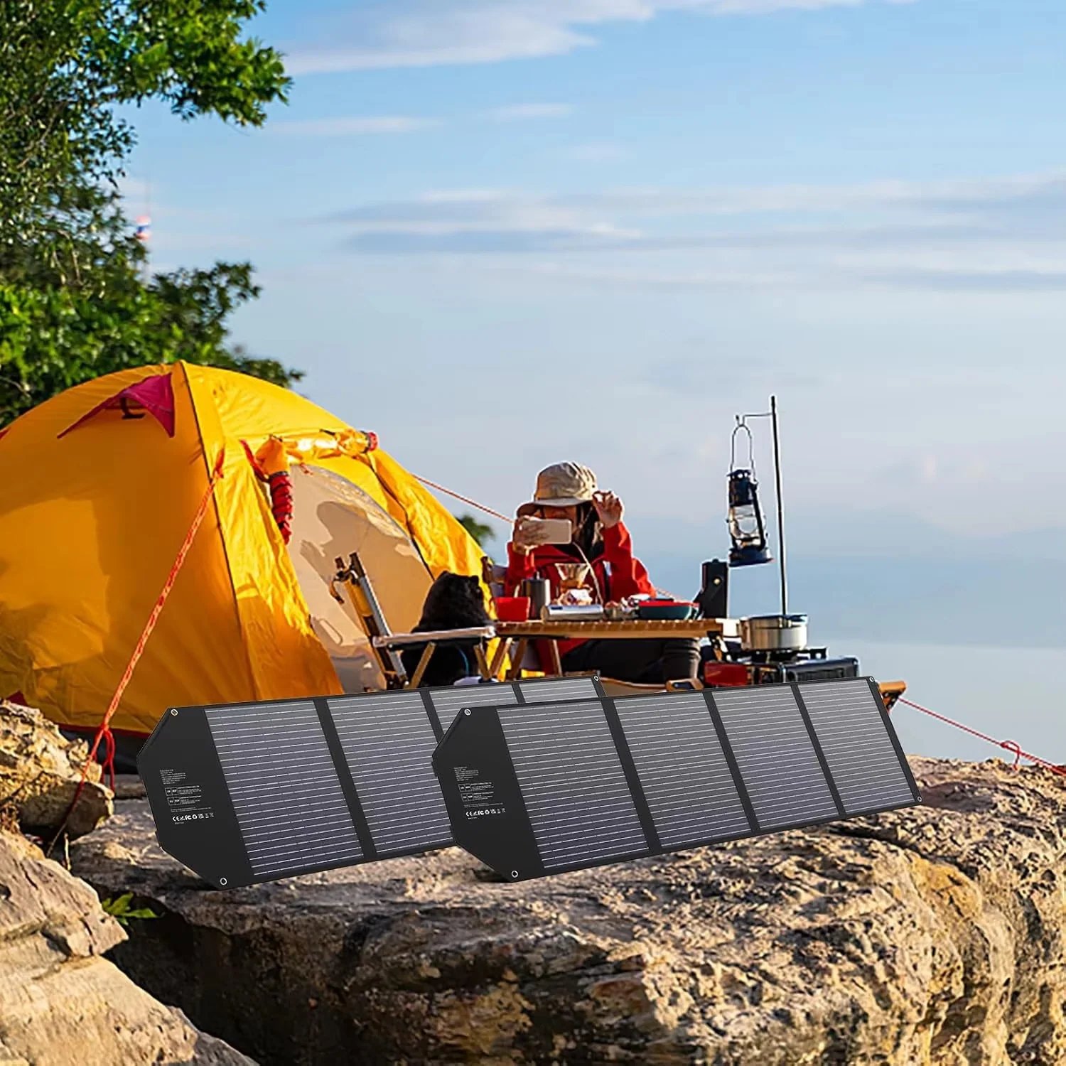 Foldable Portable Solar Panel Charger 100W, 60W, 40W with USB and DC Output 鈥?Waterproof for Power Stations