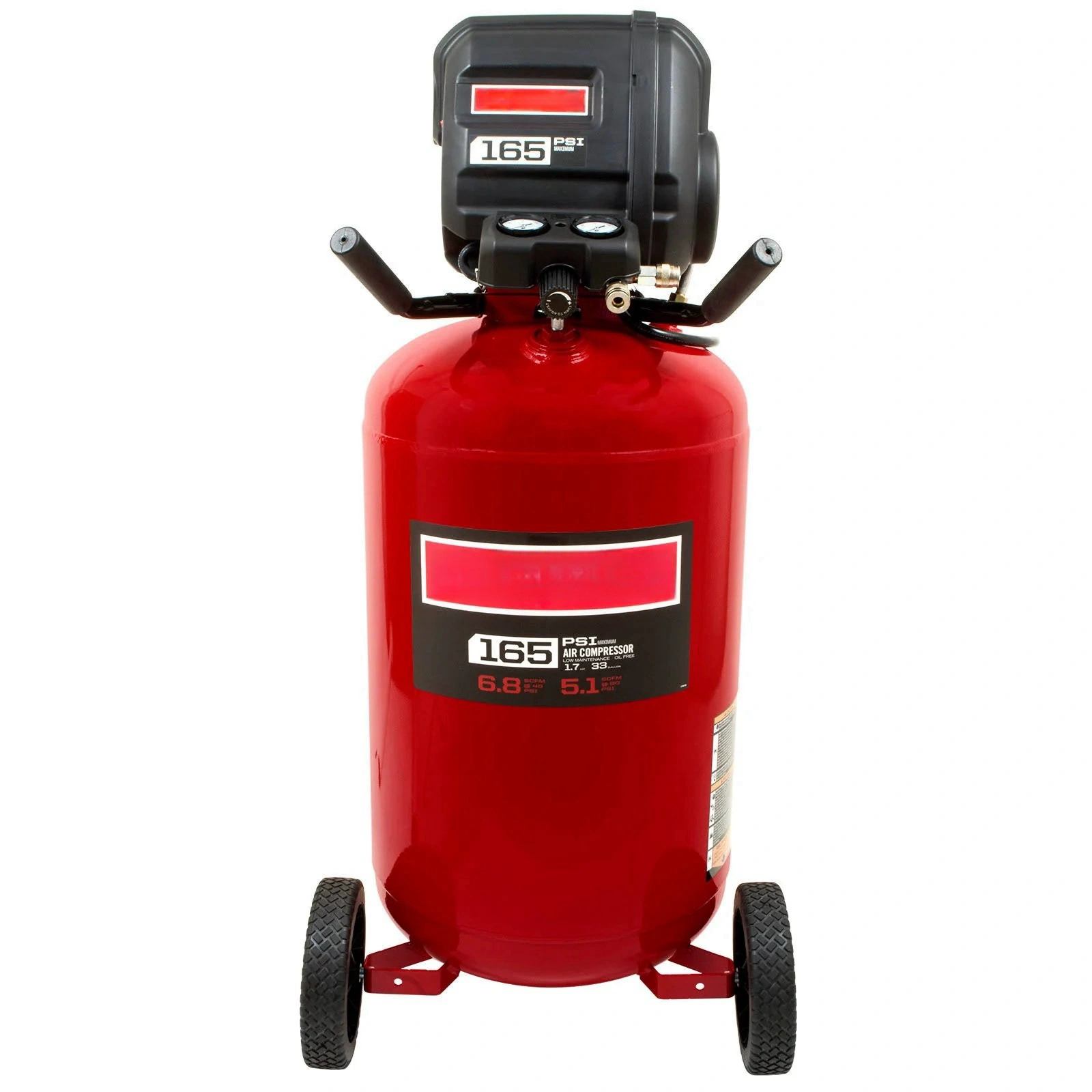 Vertical Air Compressor, 166 Max PSI - 33 gal