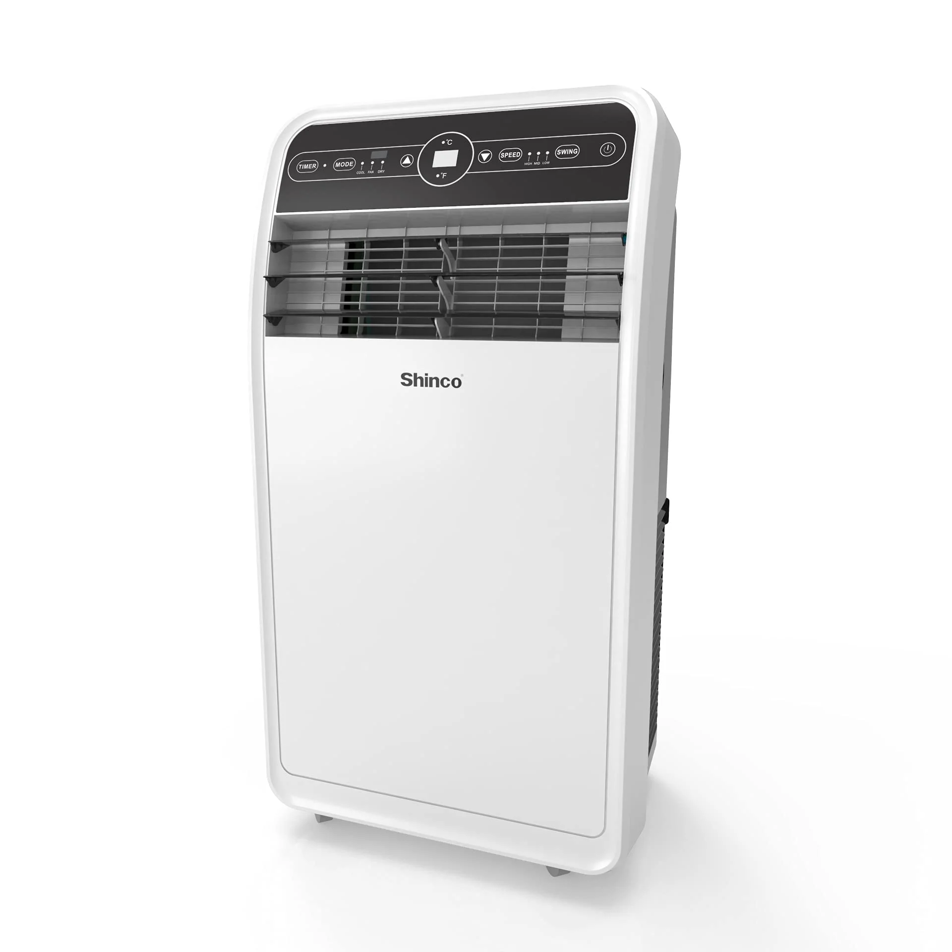10,000 BTU Portable Air Conditioners with Built-in Dehumidifier Function, Fan Mode, Quiet AC Unit Cools Rooms to 300 sq.ft, LED Display, Remote Control, Complete Window Mount Exhaust Kit