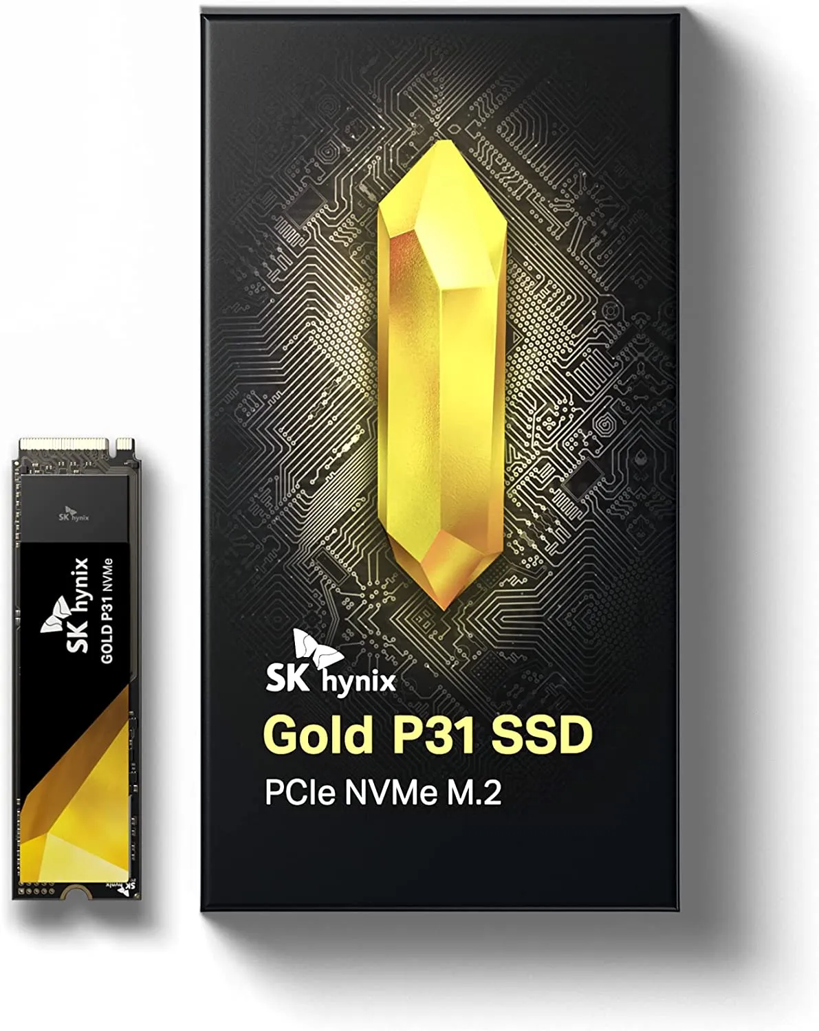 SK hynix Gold P31  PCIe NVMe Gen3 M.2 2280 Internal SSD | Up to 3500MB/S