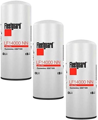2026 Fleetguard LF14000NN (Upgrade of LF9080) Oil Filter (Pack of 3)