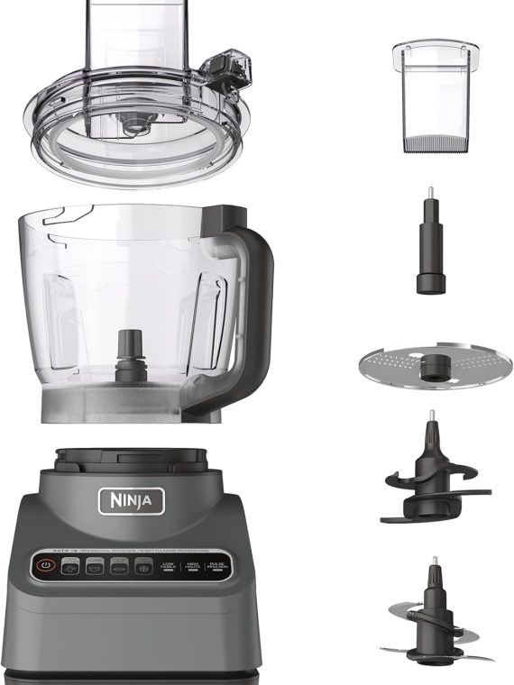 2026 Ninja BN601 Professional Plus Food Processor  1000 Peak Watts  4 Functions for Chopping  Slicing  Purees & Dough with 9-Cup Processor Bowl  3 Blades  Food Chute & Pusher  Silver