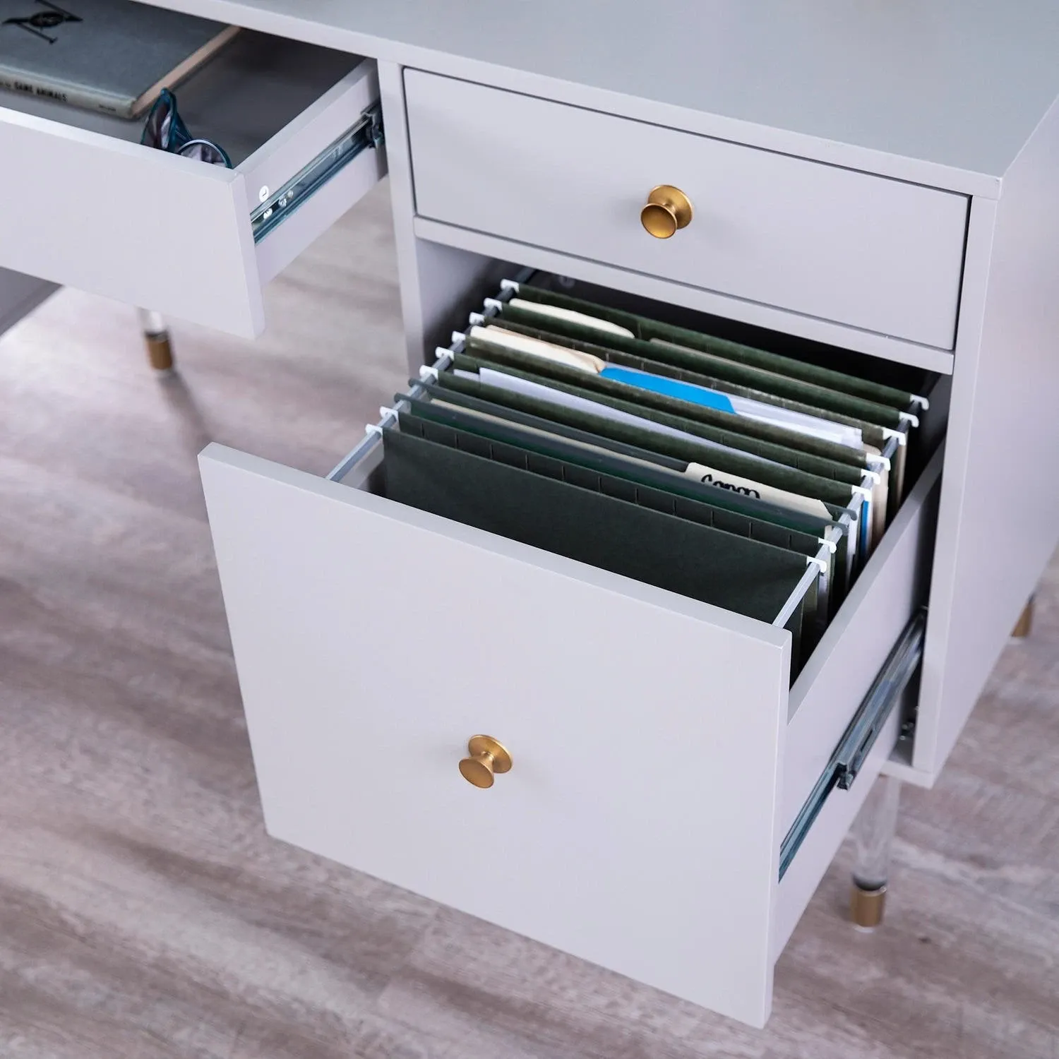 Holly & Martin Helston Gray Writing Desk