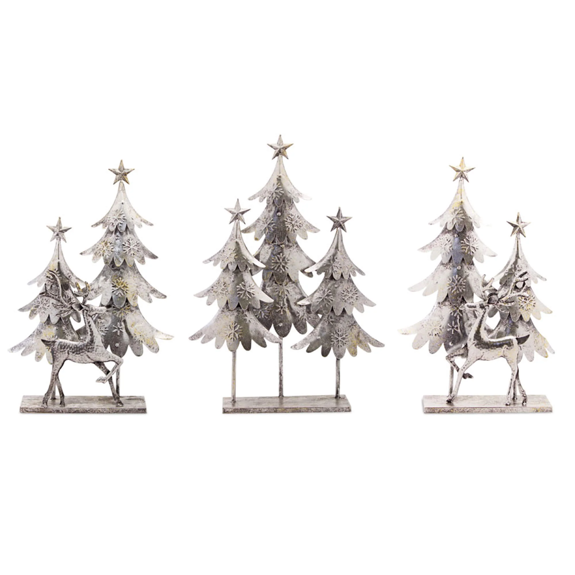 Tree and Deer (Set of 3) 15.5