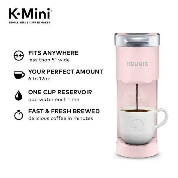 Keurig - K-Mini Single Serve K-Cup Pod Coffee Maker - Dusty Rose