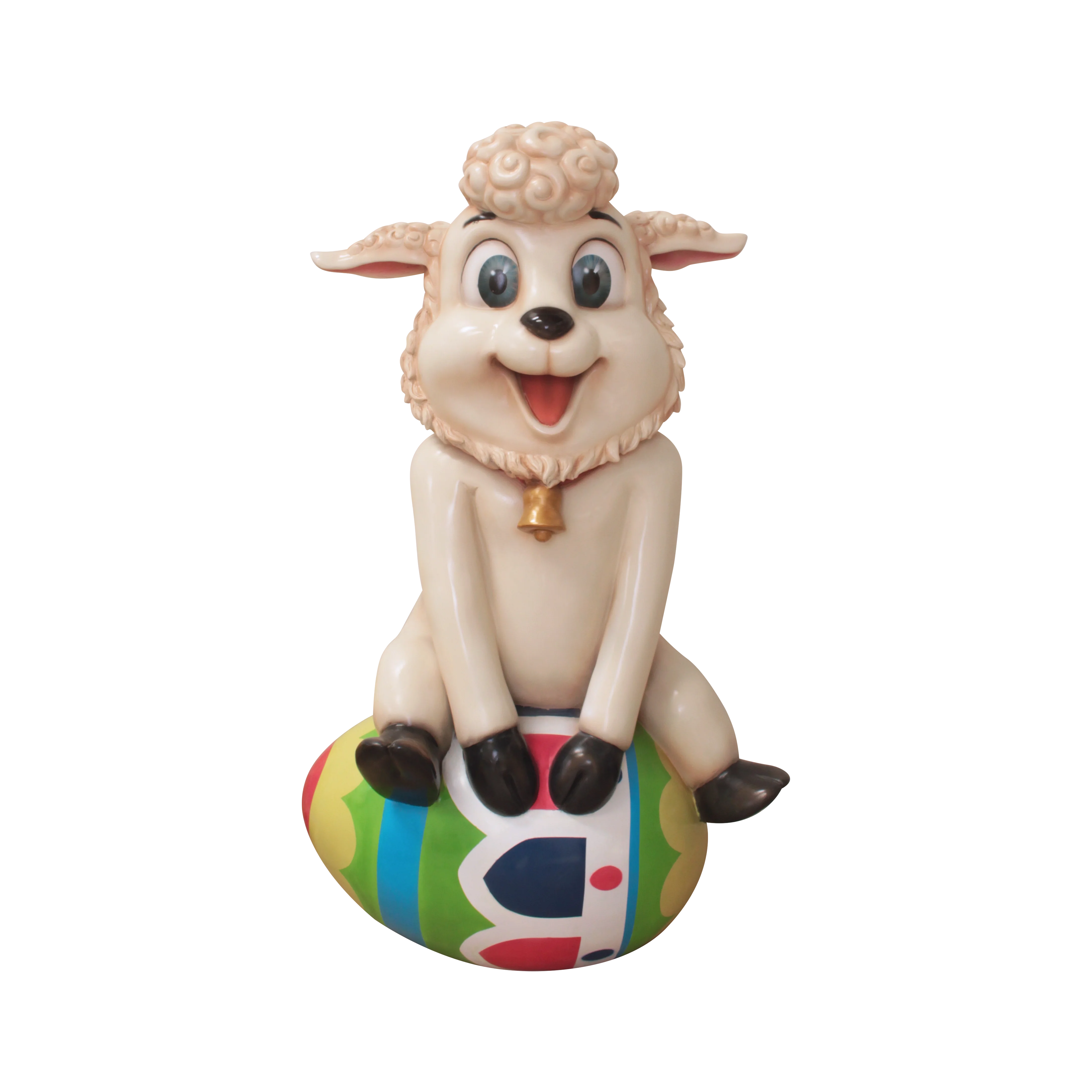 Easter Lamb Sitting in Easter Egg