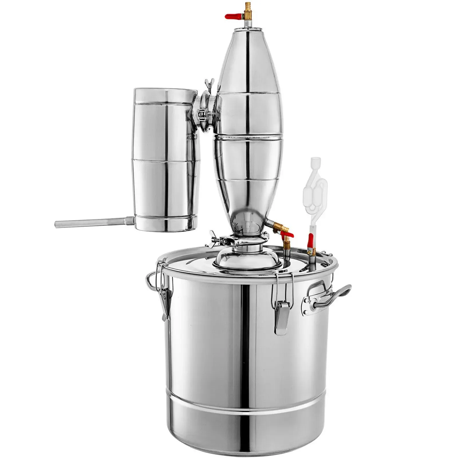 Alcohol Distiller Moonshine Still Wine Making Boiler 30L 7.9Gal Home Kit with Thermometer