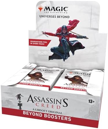 2026 Magic: The Gathering – Assassin’s Creed Beyond Booster Box | 24 Beyond Boosters (7 Cards in Each Pack) | Collectible Trading Card Game for Ages 13+