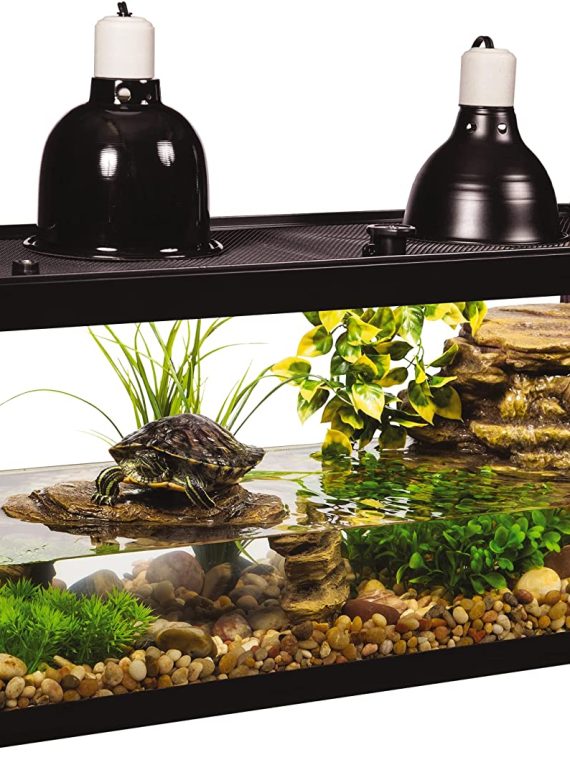 2026 Tetra Aquatic Turtle Deluxe Kit 20 Gallons, aquarium With Filter And Heating Lamps, 30 IN