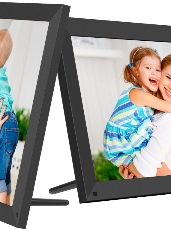 2026 Aluratek – 15′′ Touchscreen LCD Wi-Fi Digital Photo Frame – Black