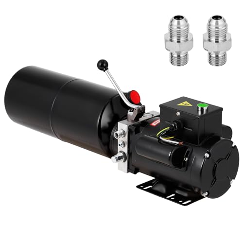Garvee Hydraulic Power Unit 220V 10.5 Quart Car Lift Hydraulic Pump Power Unit, Car Lift Single Phase, Hydraulic Pumps with 10L Steel Tank, Car Lift Hydraulic Power Unit for Auto Repair