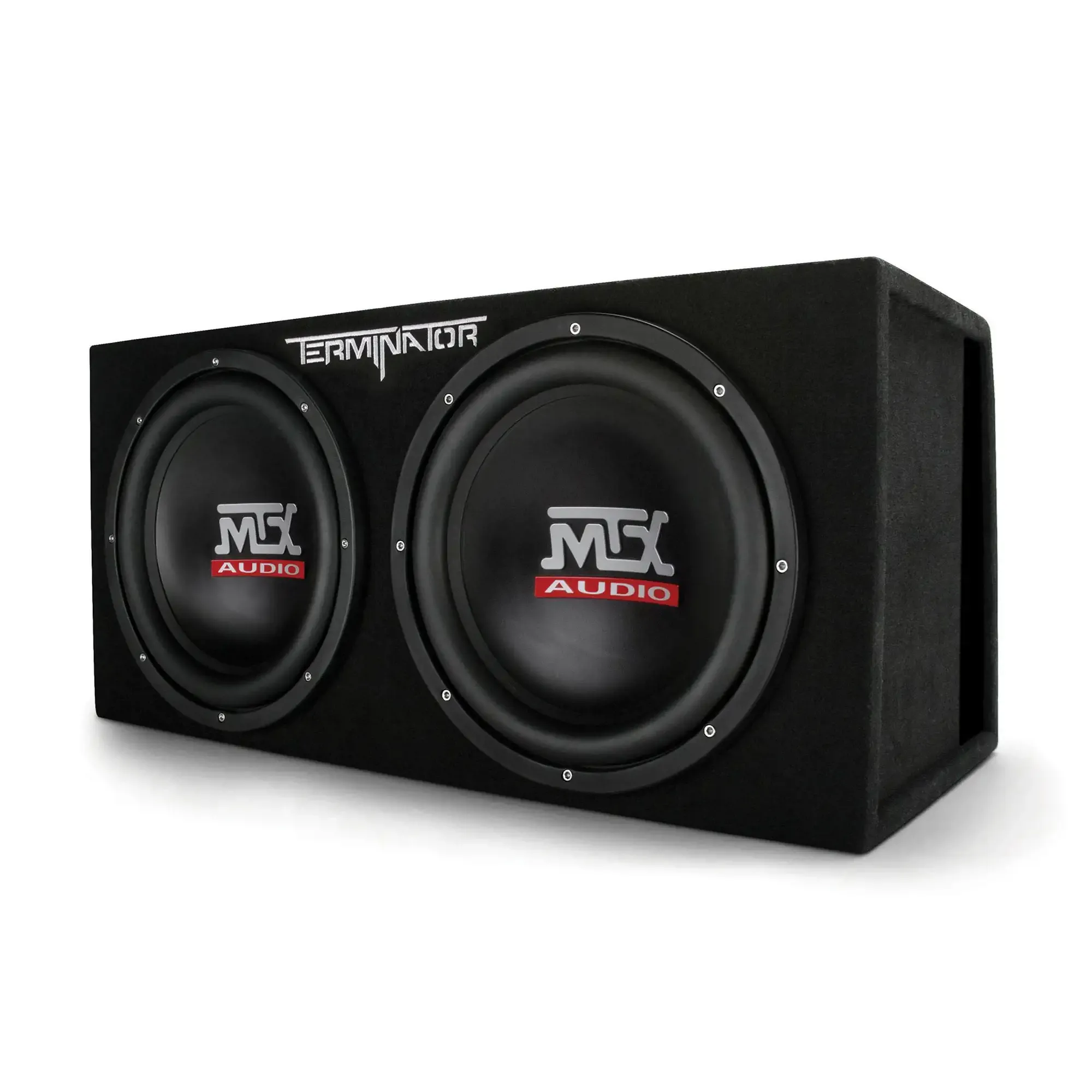 MTX TNE212DV 12-Inch 2000-W Max Audio Dual Loaded Subwoofer Enclosure (4 Pack)