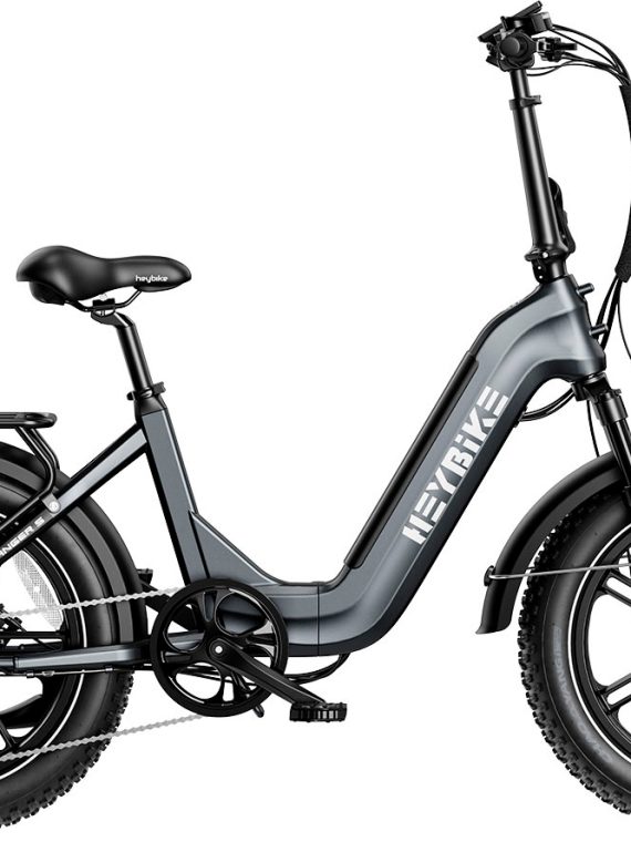 2026 Heybike – Ranger S Foldable Ebike w/ 55mi Max Operating Range & 28 mph Max Speed –  for Any Terrain – Gray