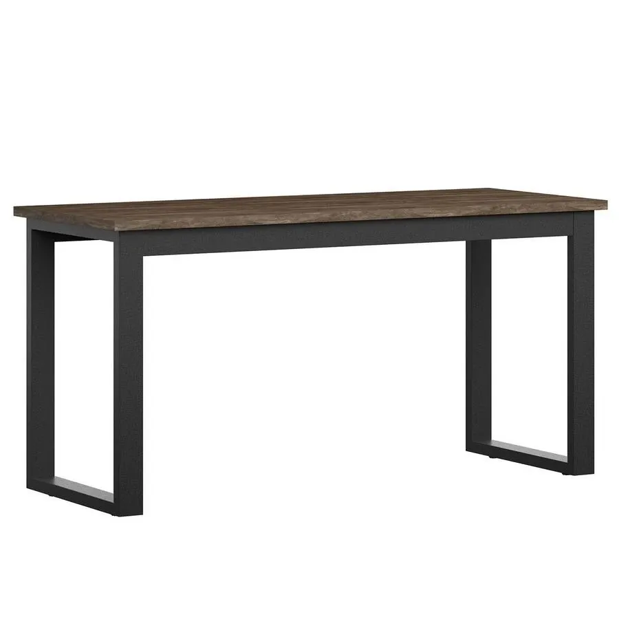 Apex Desk and File Cabinet, Walnut