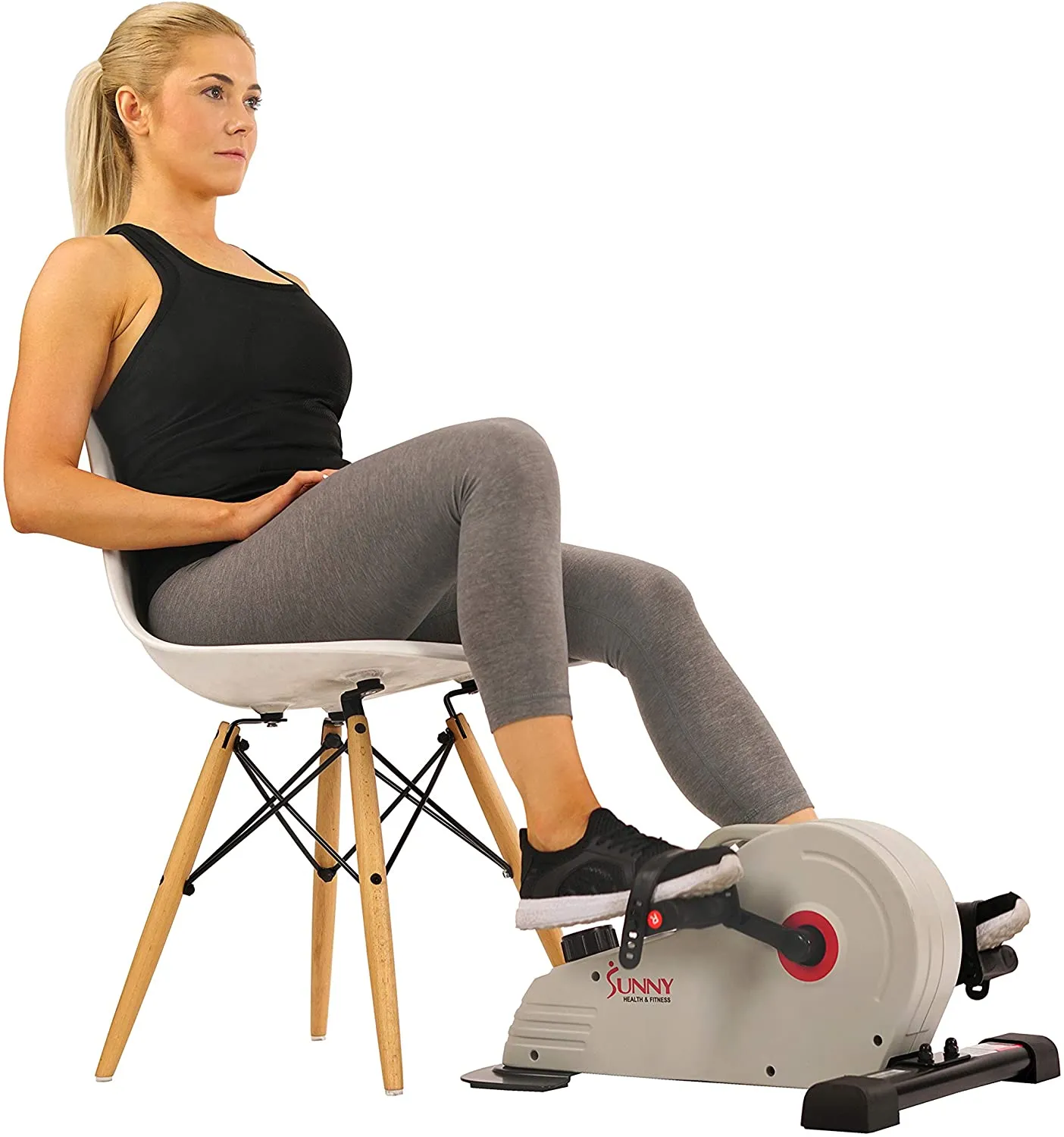 Sunny Health and Fitness Magnetic Under Desk Mini Bike Pedal Exerciser