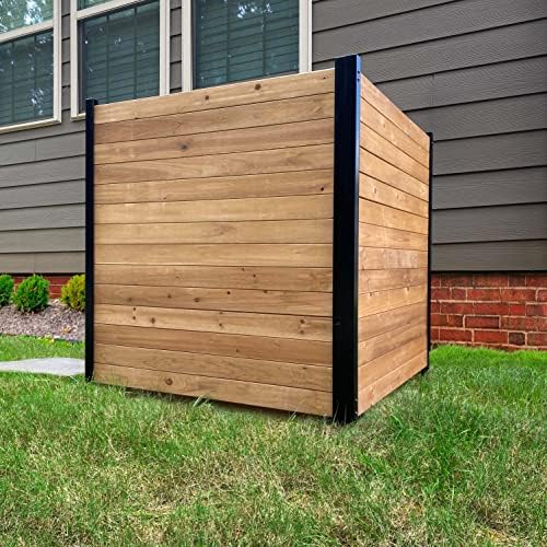 2026 42in H x 38in W (2 Panels) No Dig Enclo Richmond Cedar Wood Privacy Screen  Ideal Outdoor Privacy Wall  Pool Equipment Enclosure  Trash Can Enclosures  Air Conditioner Fence  EC18008