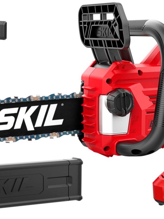 2026 Skil – PWR CORE 20 20-Volt 12-Inch Cordless Brushless Chainsaw (1 x 4Ah Battery and 1 x Charger) – Red/black