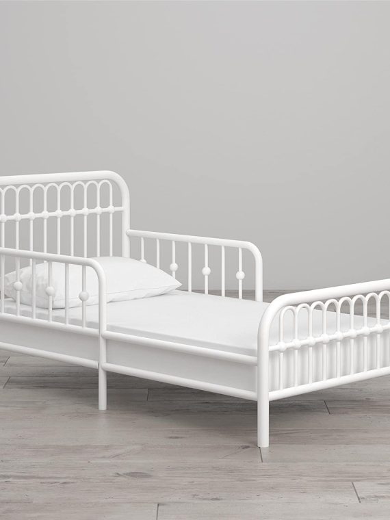 2026 Little Seeds Monarch Hill Ivy Metal Toddler Bed, White