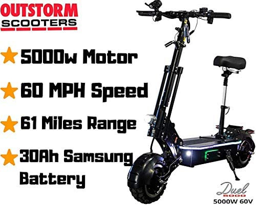 2026 MAXX 60MPH Ultra High Speed Electric Scooter for Adults Foldable, 5000W Power Dual Motor| 60V /38.5Ah Battery | 83 Miles Range | Grade 30°