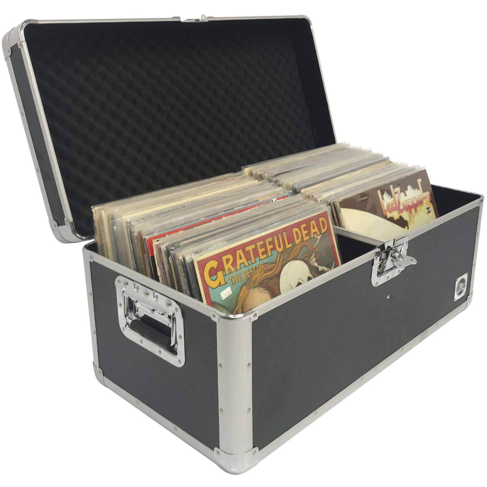 Classic Acts Vinyl Record Album Storage Case Aluminum LP Record Player Crates