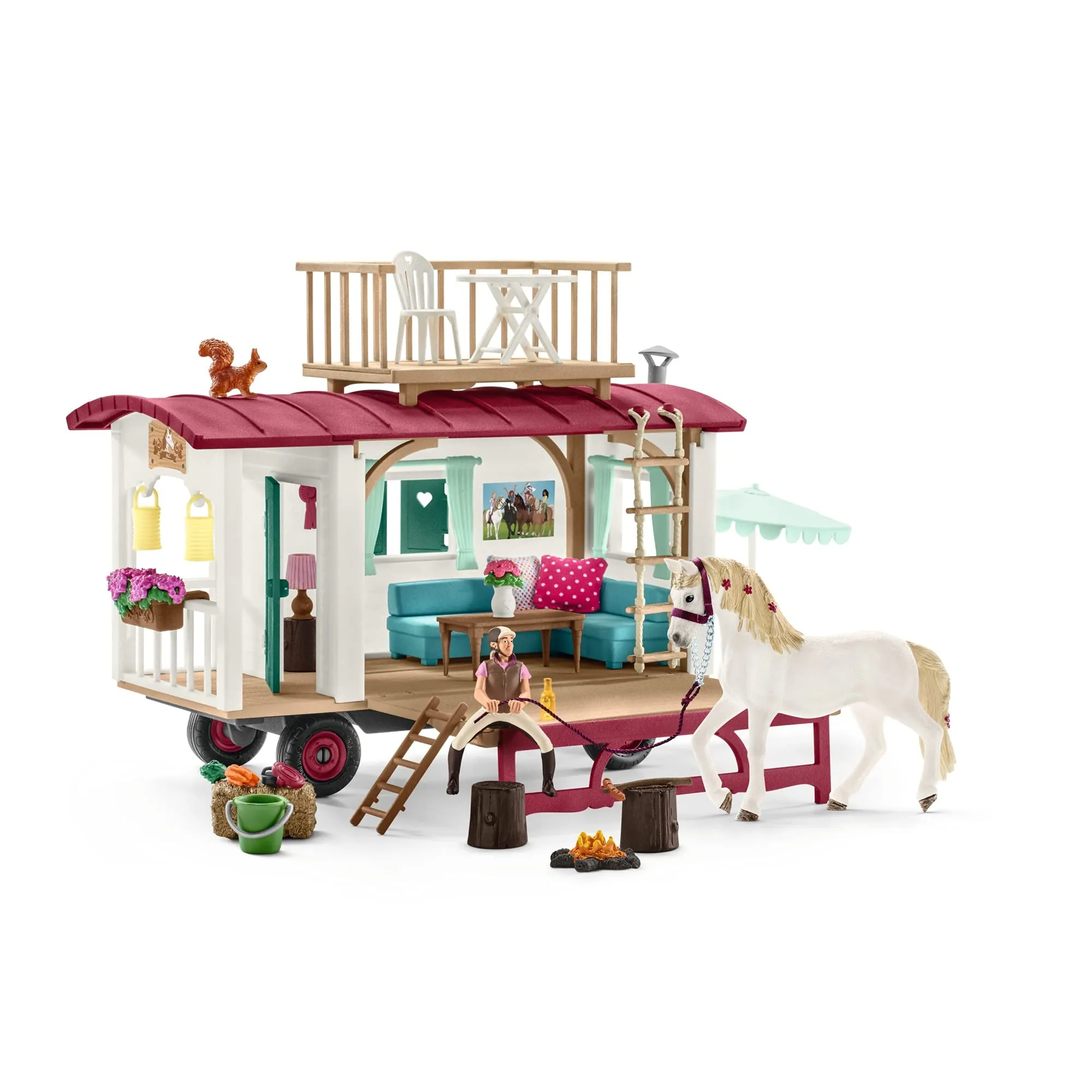 Schleich Horse Club, 43-Piece Playset, Horse Toys for Girls and Boys 5-12 years old