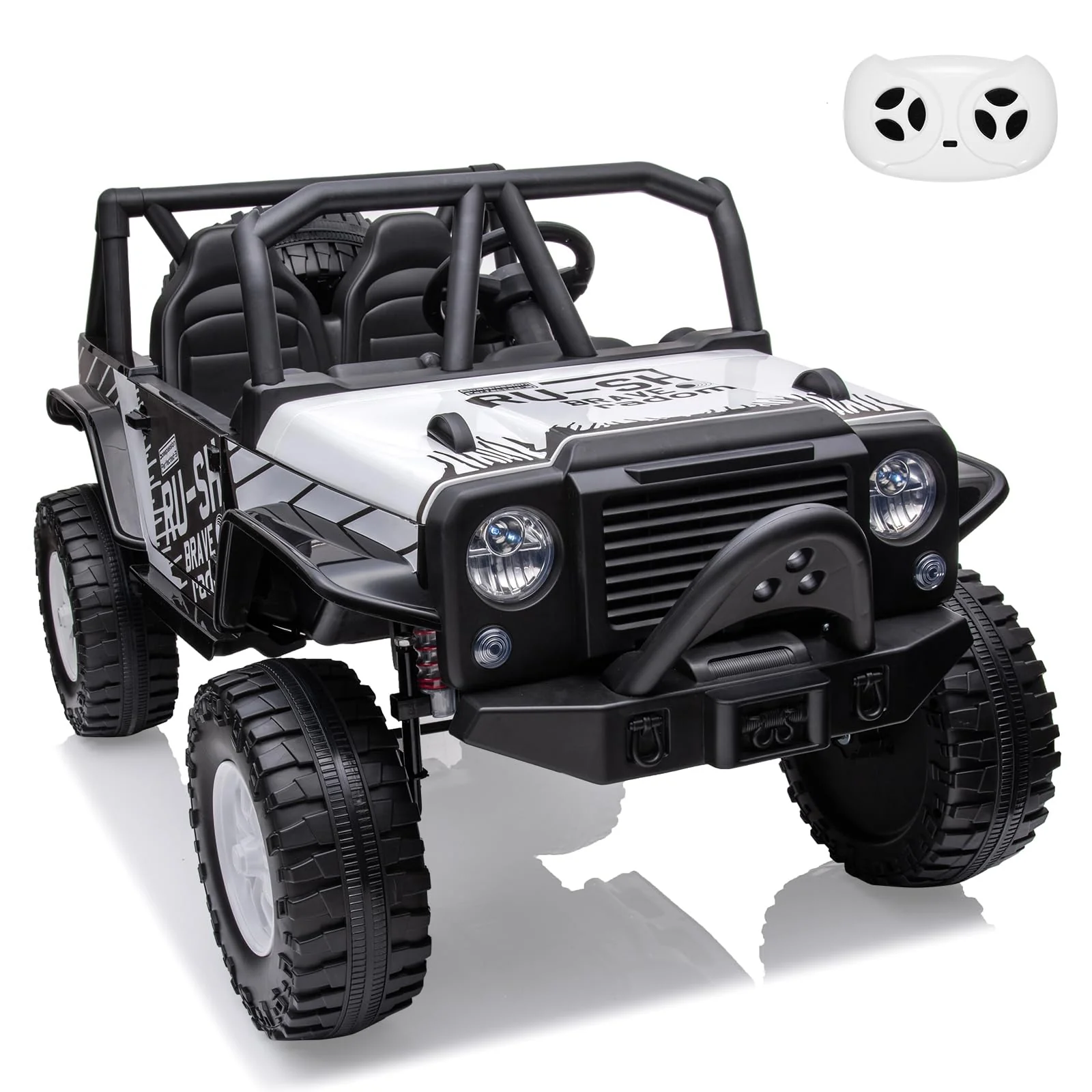Garvee 2-Seater Ride On Truck for Kid, 24V Battery Powered Kids Car with Remote Control, 19