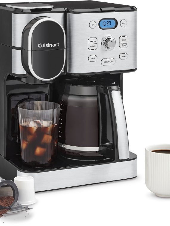 2026 Cuisinart – 12 Cup 2-In-1 Coffee Center Coffeemaker – Black Stainless Steel