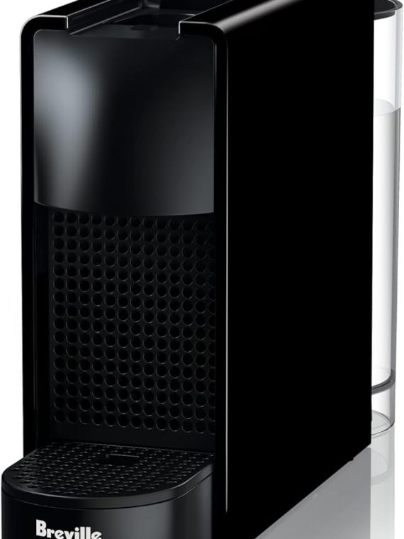 2026 Nespresso Essenza Mini Espresso Machine by Breville 0.6 Liters  Piano Black  15.25 x 5.5 x 12.25 in