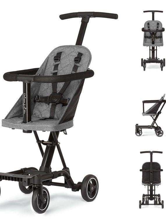 2026 Lightweight And Compact Coast Rider Stroller With One Hand Easy Fold  Adjustable Handles And Soft Ride Wheels  Grey