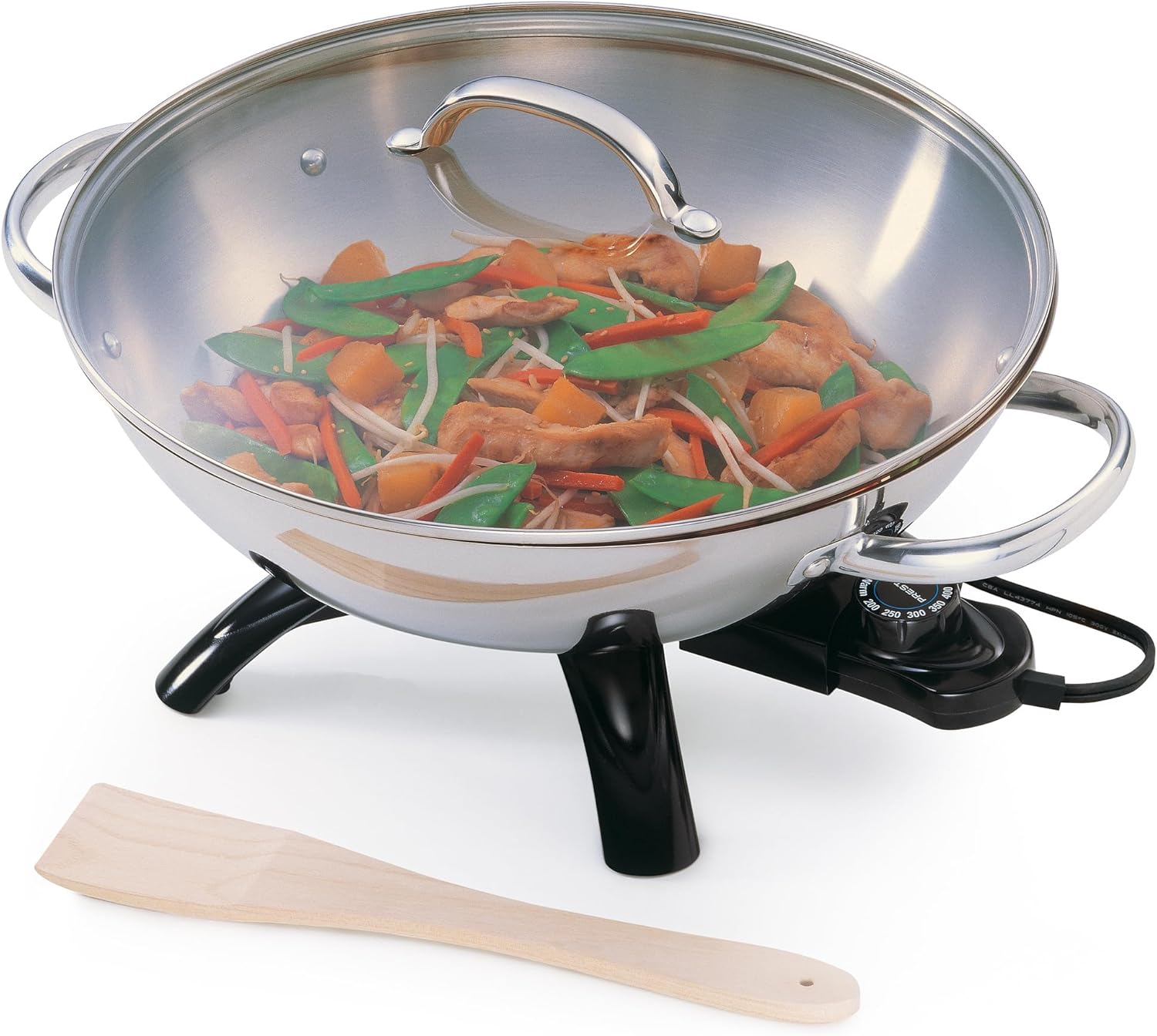 2026 Presto 5900 1500-Watt Stainless-Steel Electric Wok