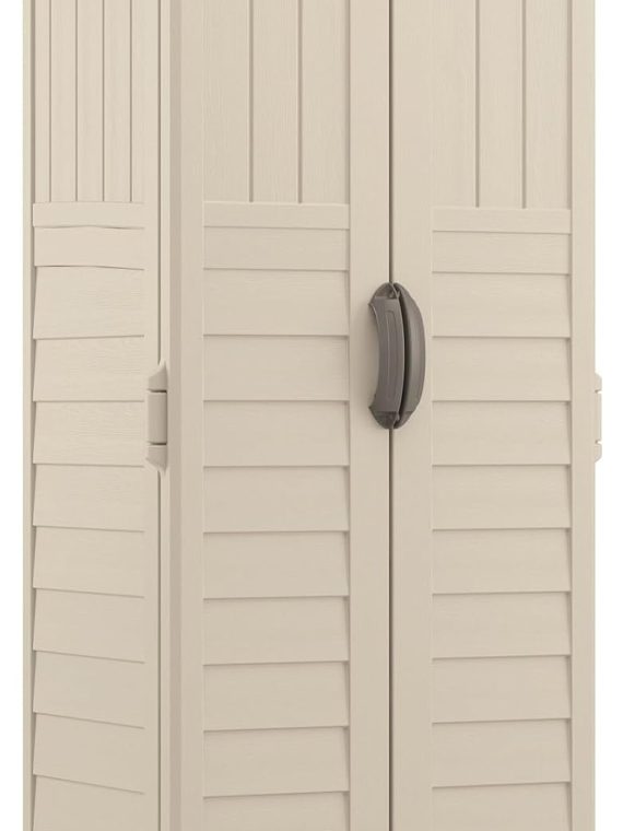 2026 Suncast BMS1250 Vertical Shed with Floor – Vanilla