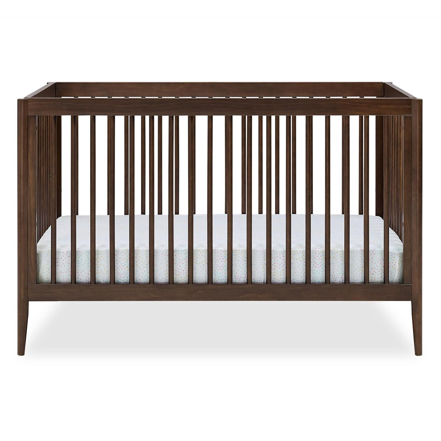 2026 Delta Children Casey 6-in-1 Convertible Crib, Walnut Espresso