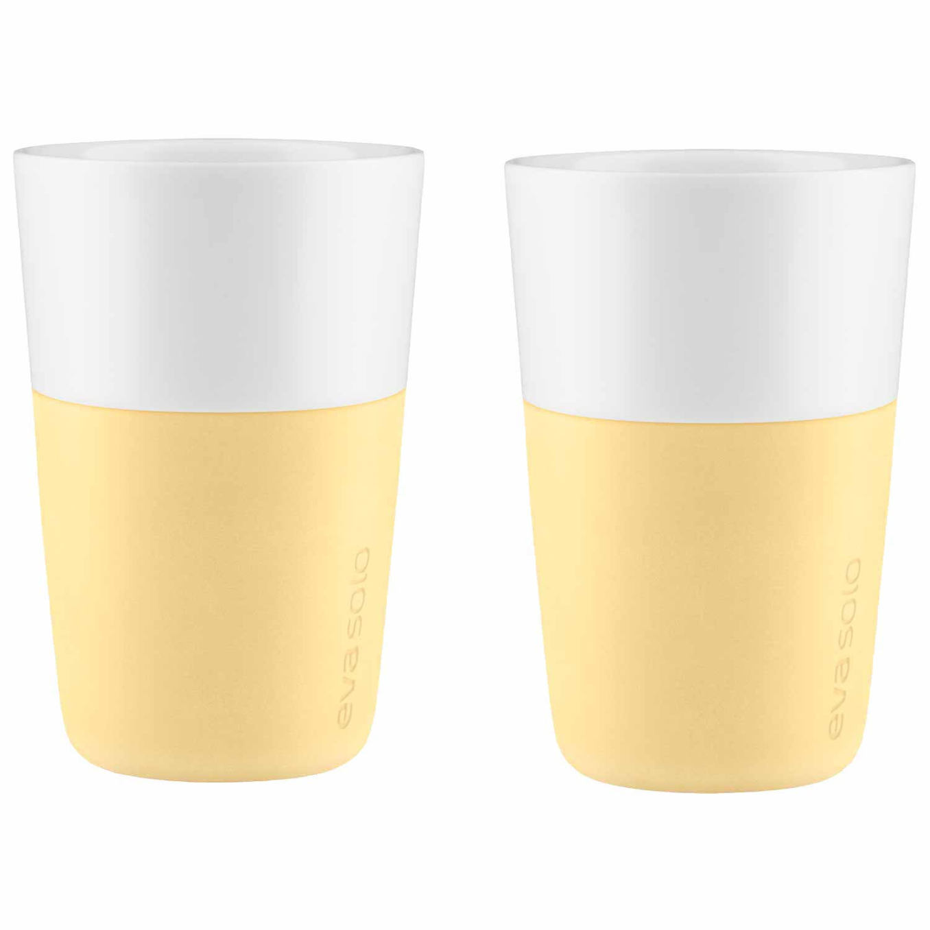 Eva Solo Cafe Latte Mug 36 CL 2-Pack - Coffee Cups Porcelain Lemon - 501104