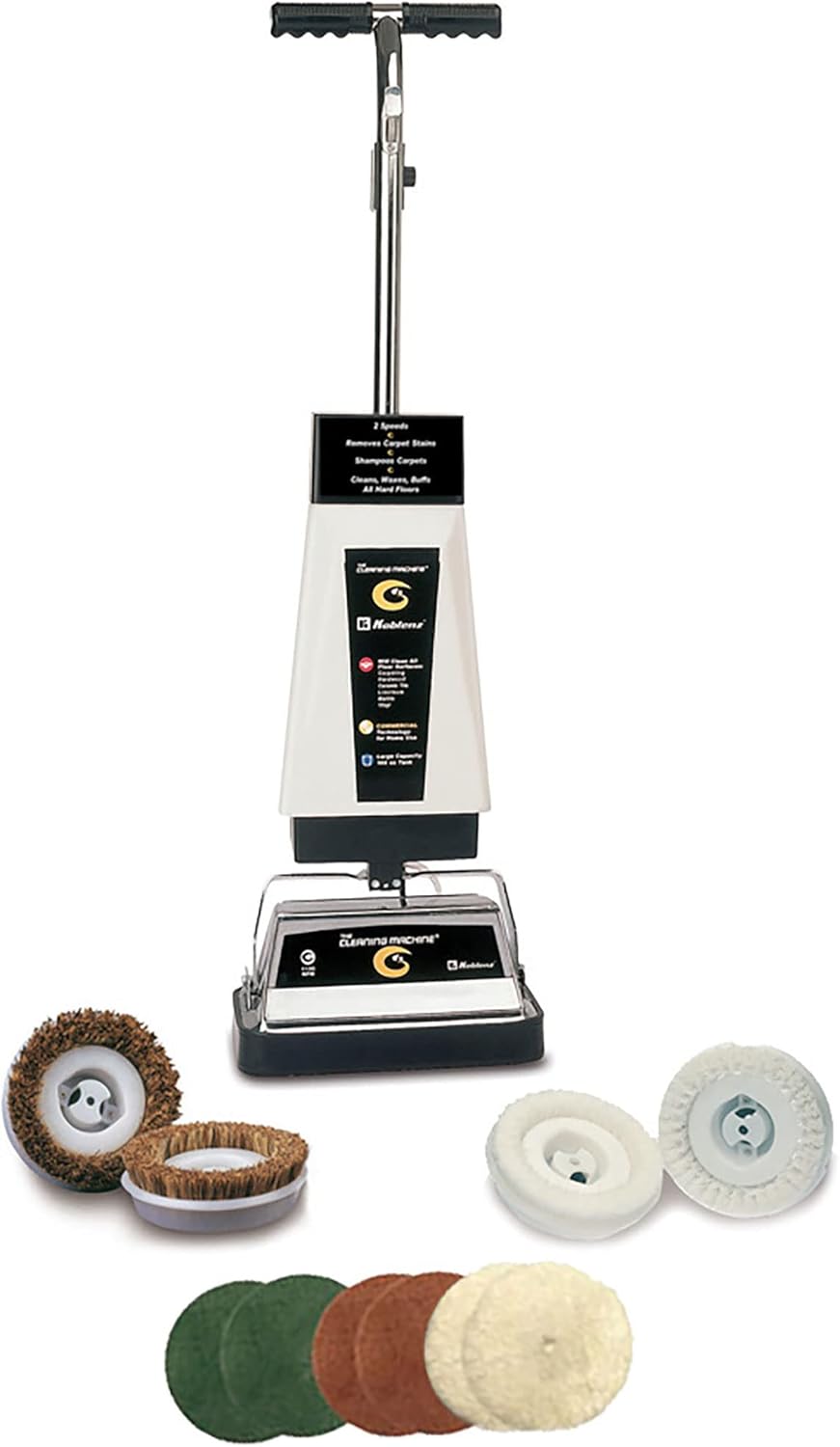 2026 Koblenz Carpet Shampooer and Floor Polisher  12′′ Carpet Cleaner with Scrubbing Brushes and Polishing Pads  144 Ounce Tank  White/Black (P 2600A)
