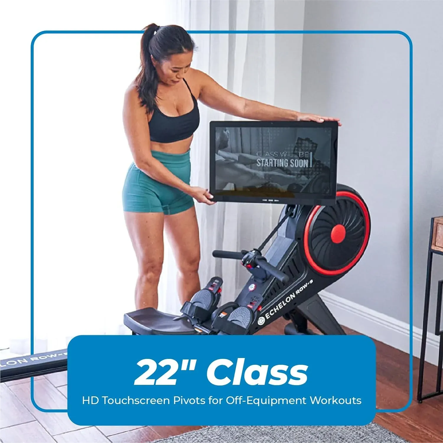 Echelon Row-S Smart Rowing Machine with 22