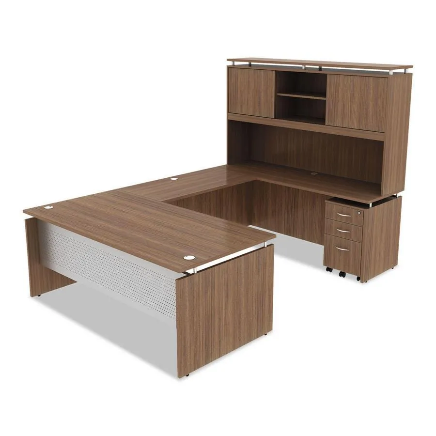 Alera SedinaAG Series 72′′ Desk & Credenza with Stack-on Storage, Select Color