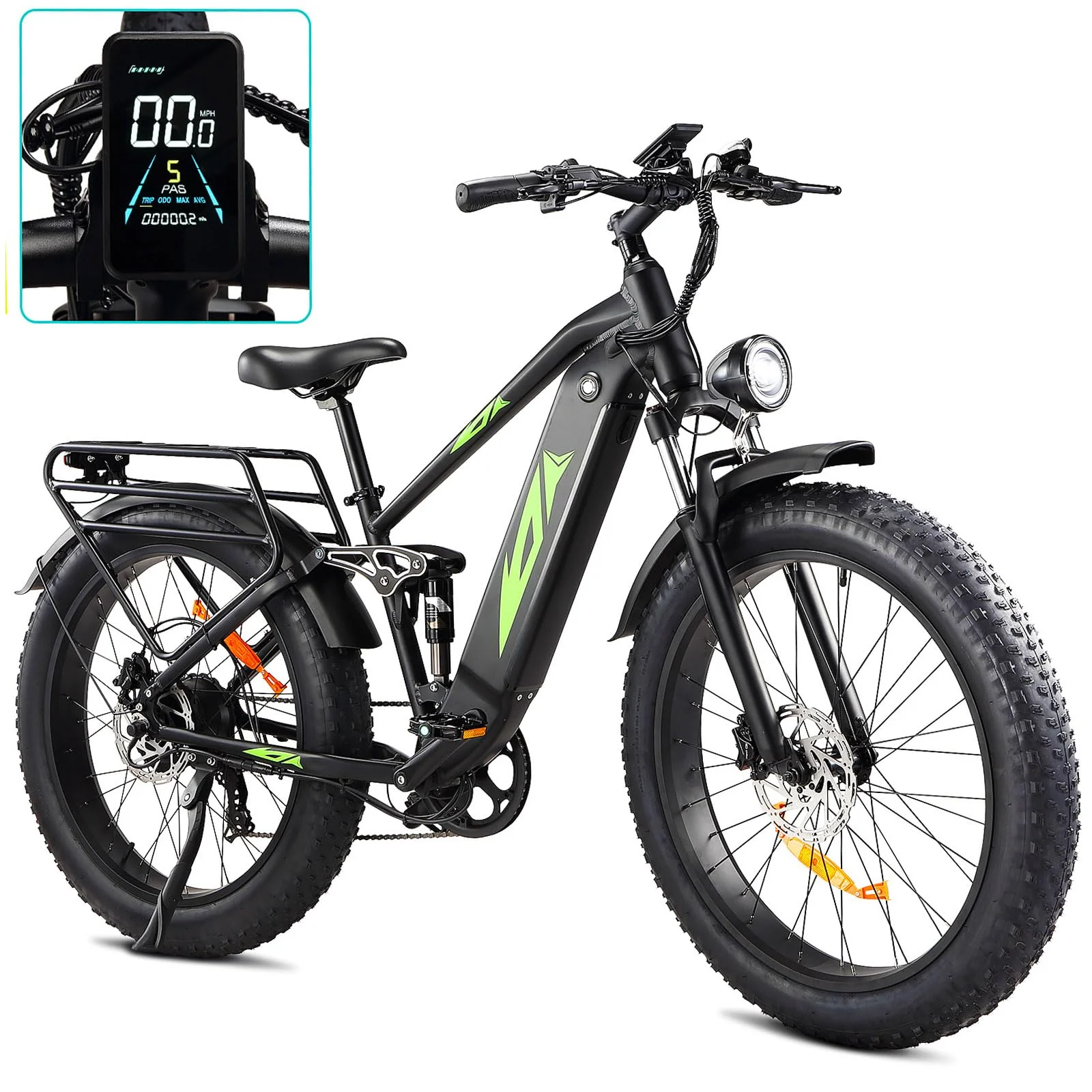 Garvee Electric Bike for Adults 1000W, 48V 17.5AH Battery Adult Electric Bicycles, 26