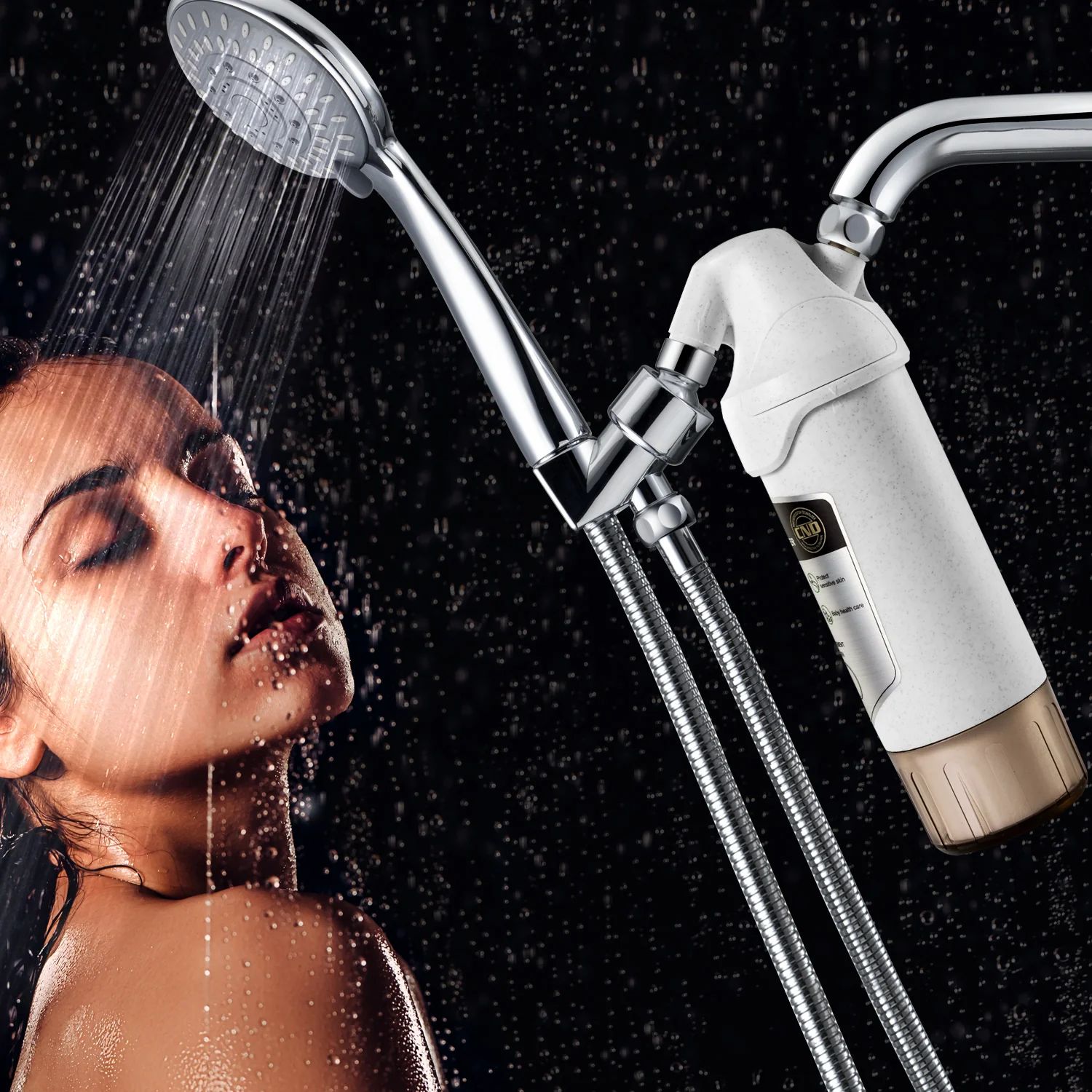usminiin Bathroom Water Filters L720-Plus, Shower Softener To Remove Chlorine, Heavy Metal, Sediments