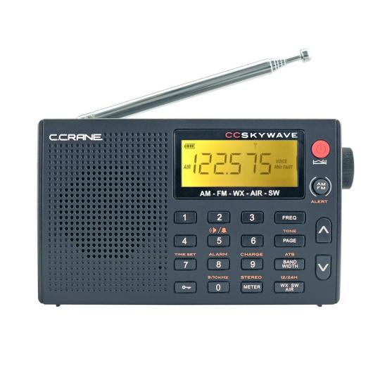 2026 C. Crane Skywave Am, FM, Shortwave, Weather and Airband Portable Travel Radio