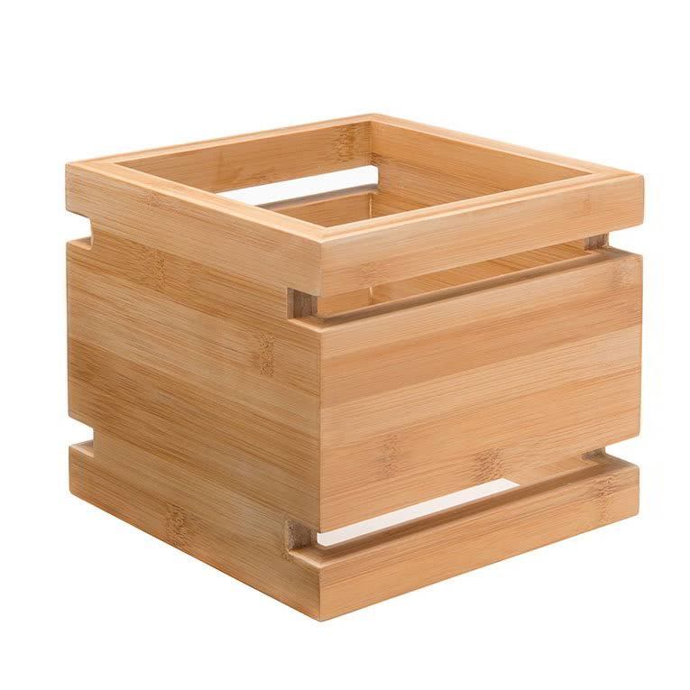Rosseto SW101 6in Square Natural Bamboo Skycap Multi-Level Riser
