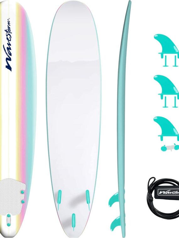 2026 Wavestorm – Classic Soft Top Foam 8ft Surfboard