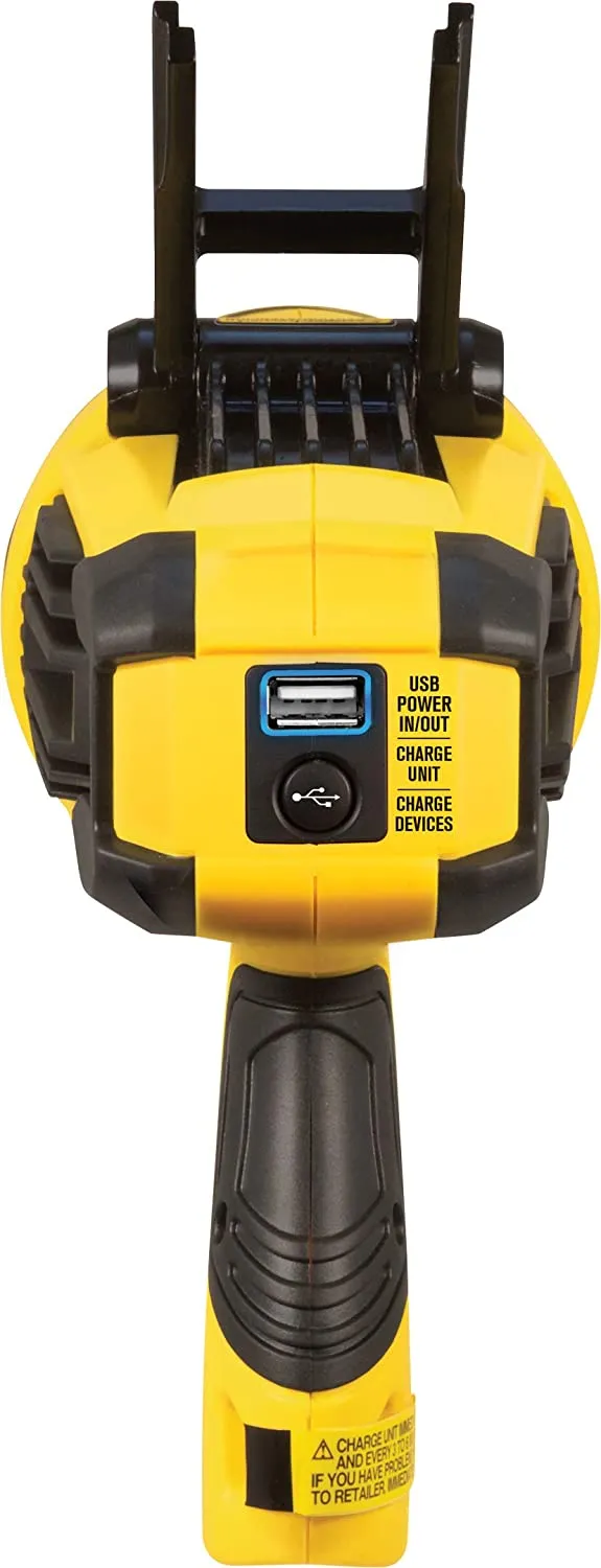 STANLEY FATMAX 2200 Lumen Lithium Ion Ultra Bright LED Spotlight Flashlight with USB Power Charger