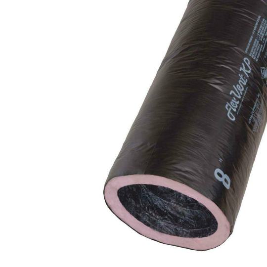 2026 KP 14 in. x 25 ft. HVAC Fiberglass Ducting - R8 in Black Jacket