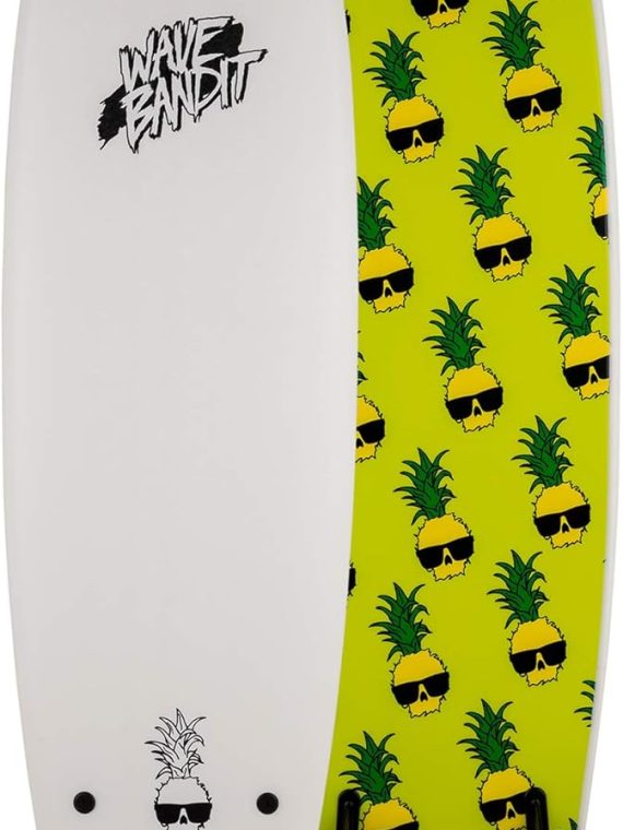 2026 Wave Bandit Ben Gravy Pro EZ Rider Surfboard  White  7’0 (WB70-BG)