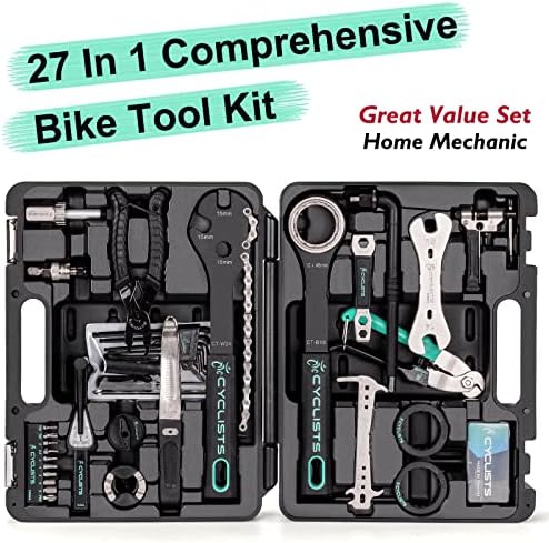 2026 27 Piece Bike Tool Kit – Bike Tools Maintenance Repair Kit – Mountain/Road Bike Bicycle Repair Tool Kit With Storage Case