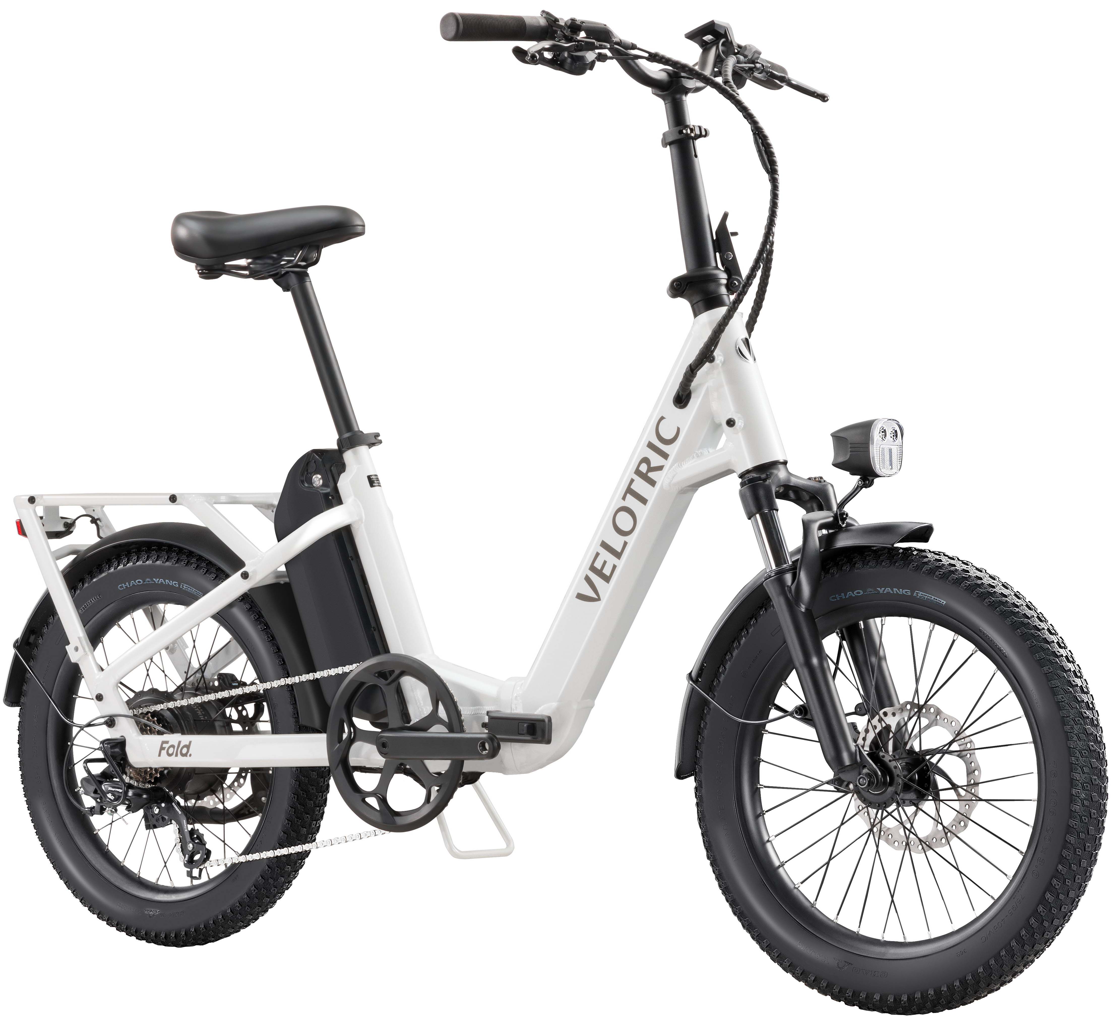 2026 Velotric – Fold 1 Step-Through Fat Tire Foldable Commuter Ebike with 55 miles Max Range and 28 MPH Max Speed UL Certified – Pearl White
