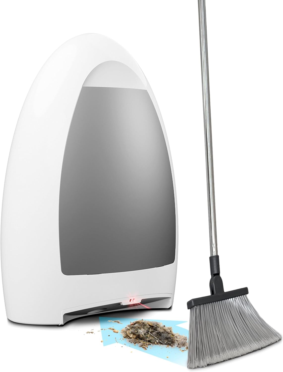 2026 EyeVac Home Touchless Vacuum Automatic Dustpan – Great for Sweeping Pet Hair Food Dirt Kitchen – Ultra Fast & Powerful  Corded Canister Vacuum  Bagless  Automatic Sensors  1000 Watt (White)