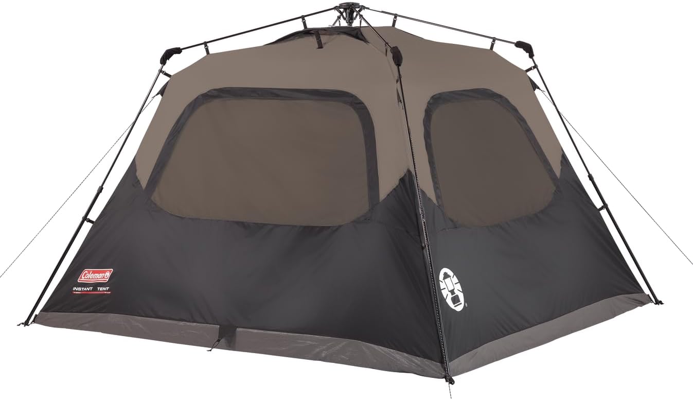 2026 Coleman Camping Tent with Instant Setup  4/6/8/10 Person Weatherproof Tent with WeatherTec Technology  Double-Thick Fabric  and Included Carry Bag  Sets Up in 60 Seconds