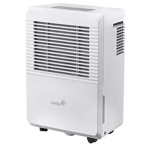 Ivation 70 Pint Energy Star Dehumidifier with Pump (60 Pint New DOE) Large Capacity Compressor for Spaces Up to 4,500 Sq Ft, Includes Programmable Humidity, Hose Connector, Auto Shutoff/Restart